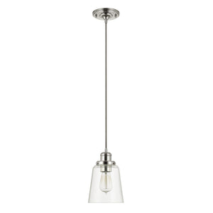 Capital Lighting 3718PN-135 Fallon 1 Light Pendant Polished Nickel