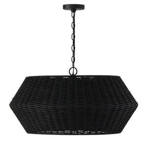 Capital Lighting 347861MB Boca 6 Light Pendant Matte Black