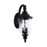 Capital Lighting 939822BK Ashford 2 Light Outdoor Wall Lantern Black