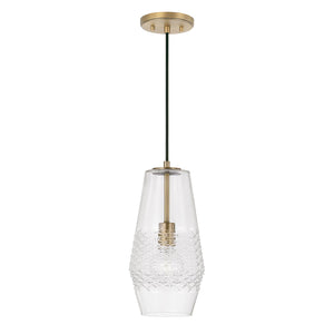 Capital Lighting 345011AD Dena 1 Light Pendant Aged Brass