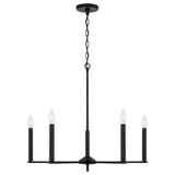 Capital Lighting 448651MB Portman 5 Light Chandelier Matte Black