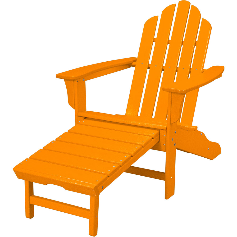 Hanover HVLNA15TA Hanover All-Weather Adirondack Chair w/ Attached Ottoman