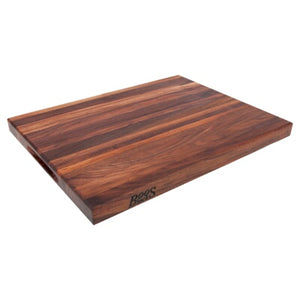 John Boos WAL-R03 Walnut Wood Cutting Board for Kitchen Prep, 1.5 Inch Thick, Large Edge Grain Rectangular Reversible Charcuterie Block, 20
