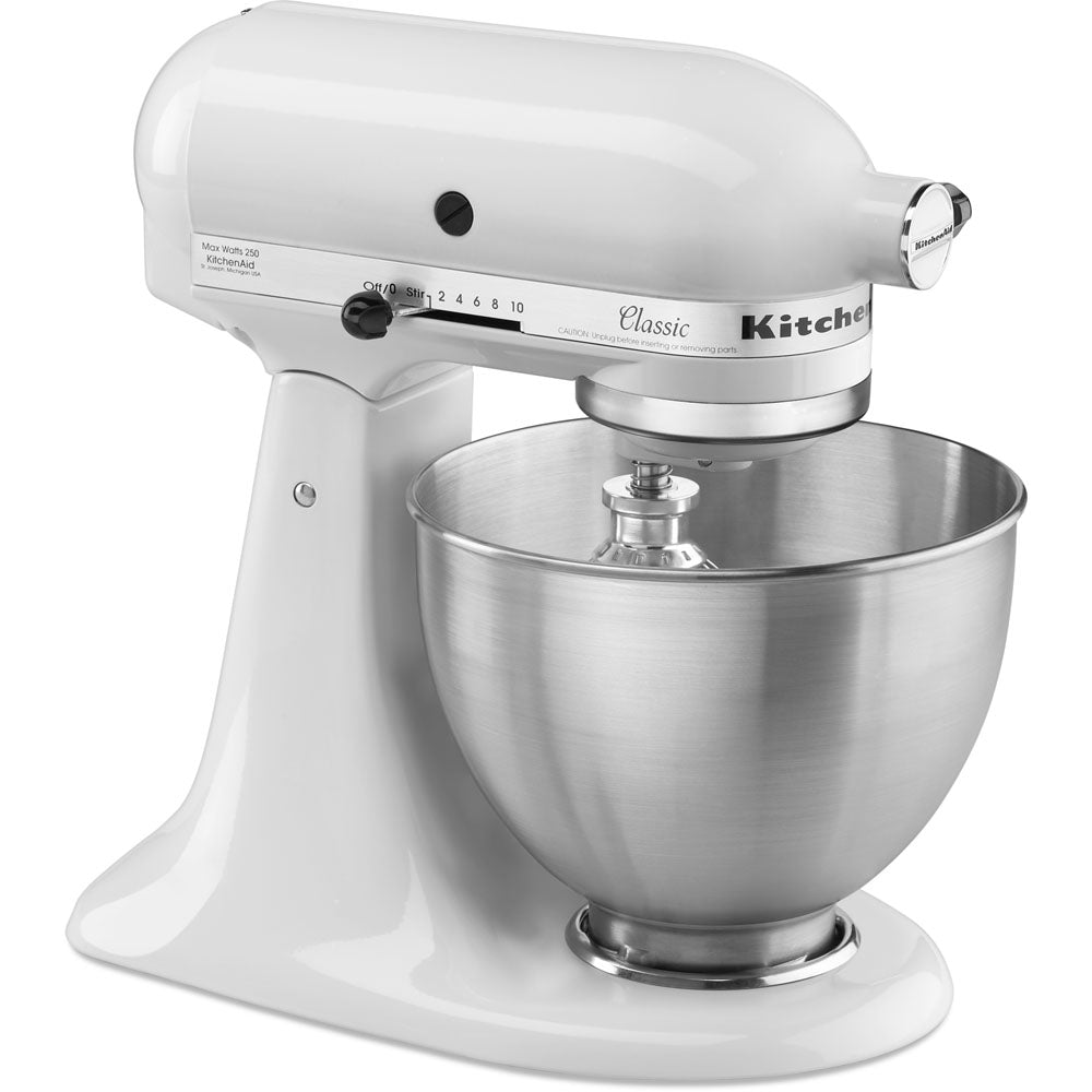 Kitchen Aid K45SSWH Stand Mixer, 4.5 Qt Classic Series