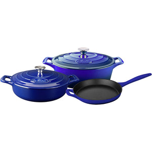 La Cuisine LC 2779 5 pc set, 3.75QT Saute w/lid, 6.75QT Oval w/lid, 10