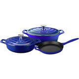 La Cuisine LC 2779MB 5 pc set, Pro Range 3.75QT Saute w/lid, 6.75QT Oval w/lid, 10" Fry Pan
