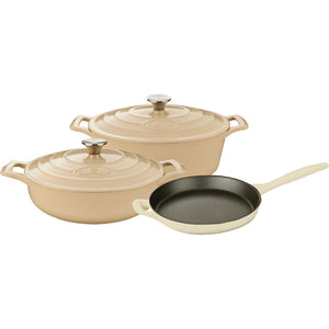La Cuisine LC 2785 5 pc set, 3.75QT Saute w/lid, 6.75QT Oval w/lid, 10" Fry Pan