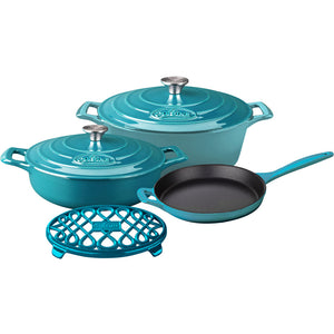La Cuisine LC 2975MB 6 pc set, Pro Range 3.75QT Saute w/lid 6.75QT Oval w/lid 10