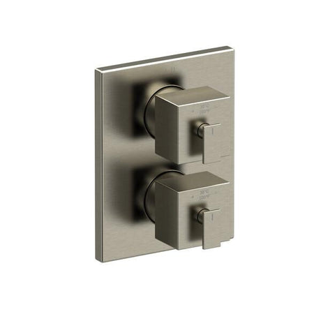 Kubik™ 3/4" Therm & Pressure Balance Trim with 6 Functions (Shared) Brushed Nickel