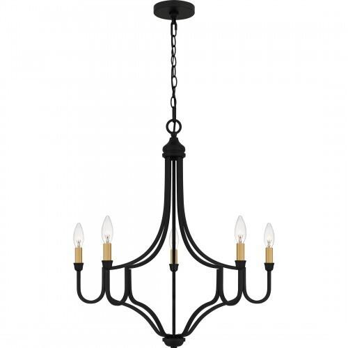 Quoizel Mabel Chandelier In Matte Black