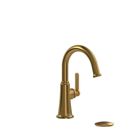 Momenti™ Single Handle Lavatory Faucet With C-Spout Brushed Gold