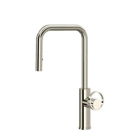 Eclissi™ Pull-Down Kitchen Faucet With U-Spout - Less Handle Polished Nickel