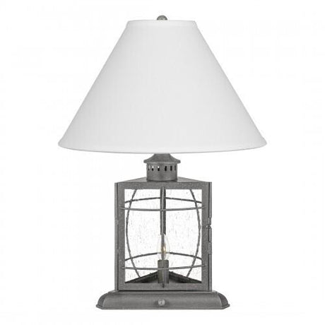 Quoizel Mckenna Table Lamp In Galvanized