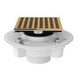 PVC 2" X 3" Drain Kit With 3143 Matrix Decorative Cover Italian Brass