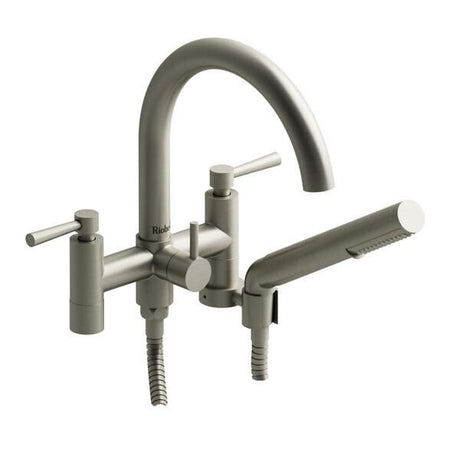 Pallace™ Two Hole Tub Filler Without Risers Brushed Nickel