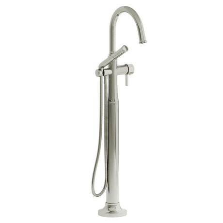 Momenti™ Single Hole Floor Mount Tub Filler Trim With C-Spout Polished Nickel