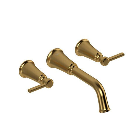 Momenti™ Wall Mount Tub Filler Brushed Gold