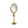 Freestanding Makeup Mirror Unlacquered Brass