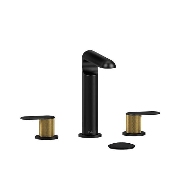 Ciclo™ Widespread Lavatory Faucet Black/Brushed Gold