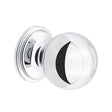 Large Rounded Drawer Pull Knobs - Set of 5 Polished Chrome