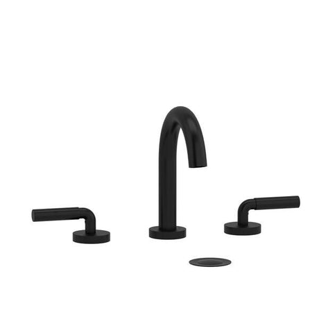 Riu™ Widespread Lavatory Faucet With C-Spout Black