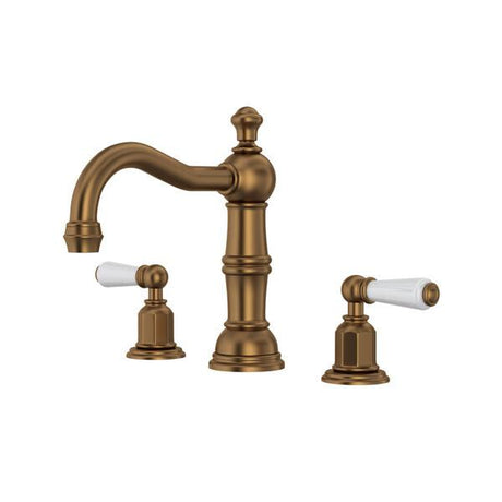 Edwardian™ Widespread Lavatory Faucet With Column Spout English Bronze