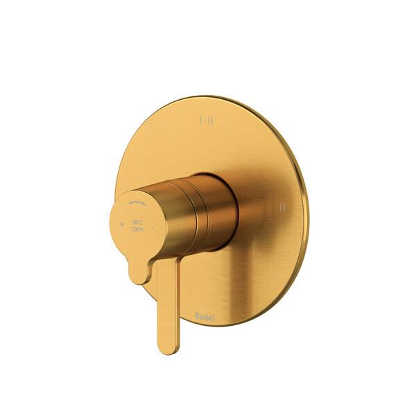 Nibi™ 1/2" Therm & Pressure Balance Trim With 3 Functions Brushed Gold