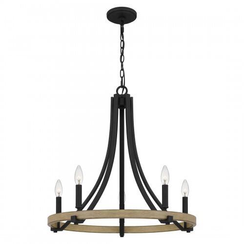 Quoizel Colombes Chandelier In Grey Ash