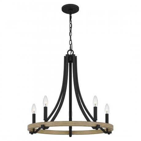 Quoizel Colombes Chandelier In Grey Ash