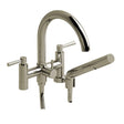 Pallace™ Two Hole Tub Filler Without Risers Polished Nickel