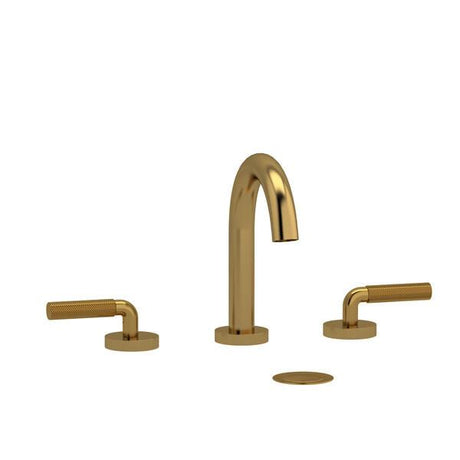 Riu™ Widespread Lavatory Faucet With C-Spout Brushed Gold