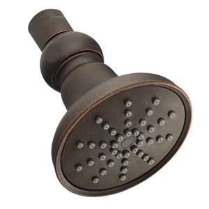 Mono Round 3 1/2" Single Function Showerhead, 1.75GPM - Tumbled ...