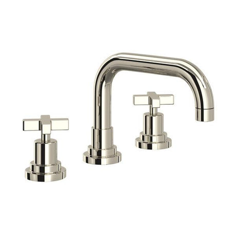 Lombardia® Widespread Lavatory Faucet With U-Spout Polished Nickel