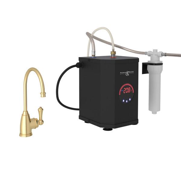 Georgian Era™ Hot Water Dispenser, Tank And Filter Kit Satin English Gold