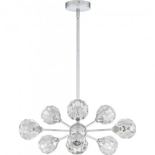 Quoizel Spellbound Chandelier In Polished Chrome