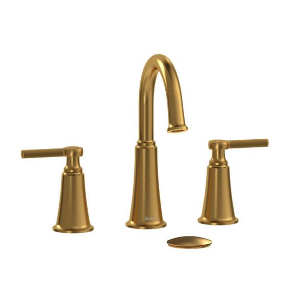 Momenti™ Widespread Lavatory Faucet With C-Spout Brushed Gold