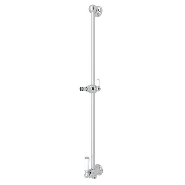 25" Slide Bar With Integrated Volume Control And Outlet Polished Chrome