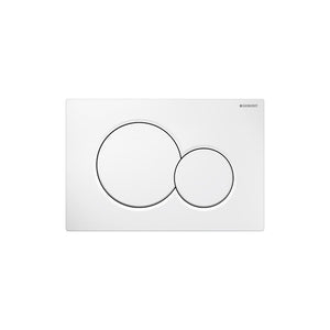 Geberit 115.770.11.5 Actuator Plate, 11.610&quotL x 6.890&quotW x 1.770&Quoth, Alpine White