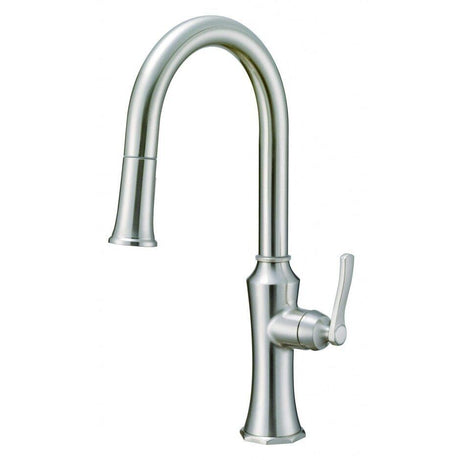 Stainless Steel Draper Single Handle Pull-down Kitchen Faucets