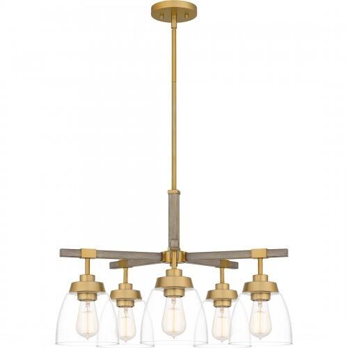 Quoizel Burkett Chandelier In Light Gold