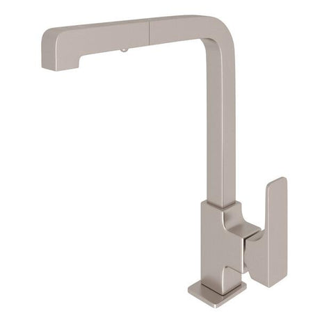 Quartile™ Pull-Out Kitchen Faucet Satin Nickel