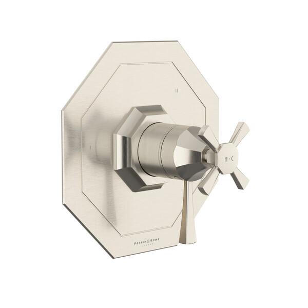 Deco™ 1/2" Therm & Pressure Balance Trim with 3 Functions (No Share) Satin Nickel