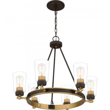 Quoizel Atwood Chandelier In Old Bronze