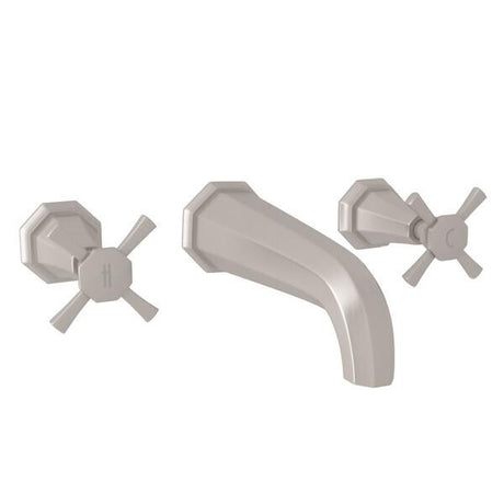Deco™ Wall Mount Lavatory Faucet Satin Nickel