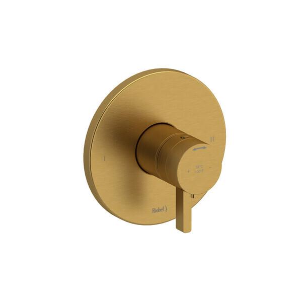 Paradox™ 1/2" Therm & Pressure Balance Trim with 2 Functions (No Share) Brushed Gold
