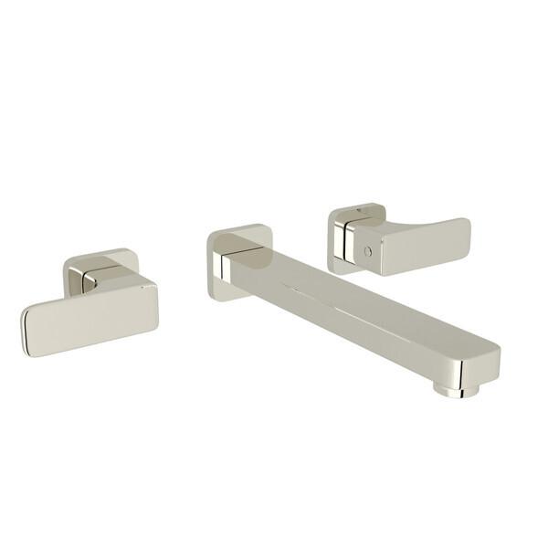 Quartile™ Wall Mount Lavatory Faucet Polished Nickel