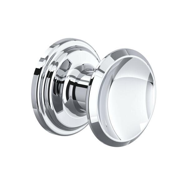 Small Concave Drawer Pull Knobs - Set of 5 Polished Chrome