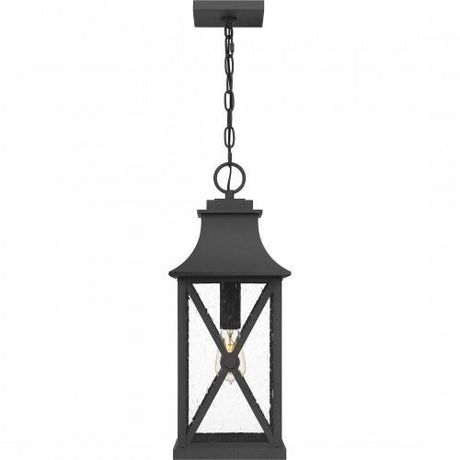 Quoizel Ellerbee Outdoor Lantern In Mottled Black