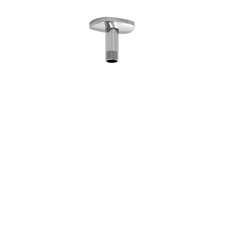 3" Ceiling Mount Shower Arm With Oval Escutcheon Chrome