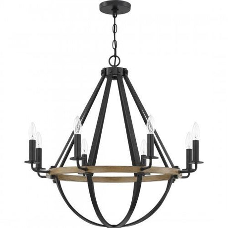 Quoizel Bartlett Chandelier In Earth Black